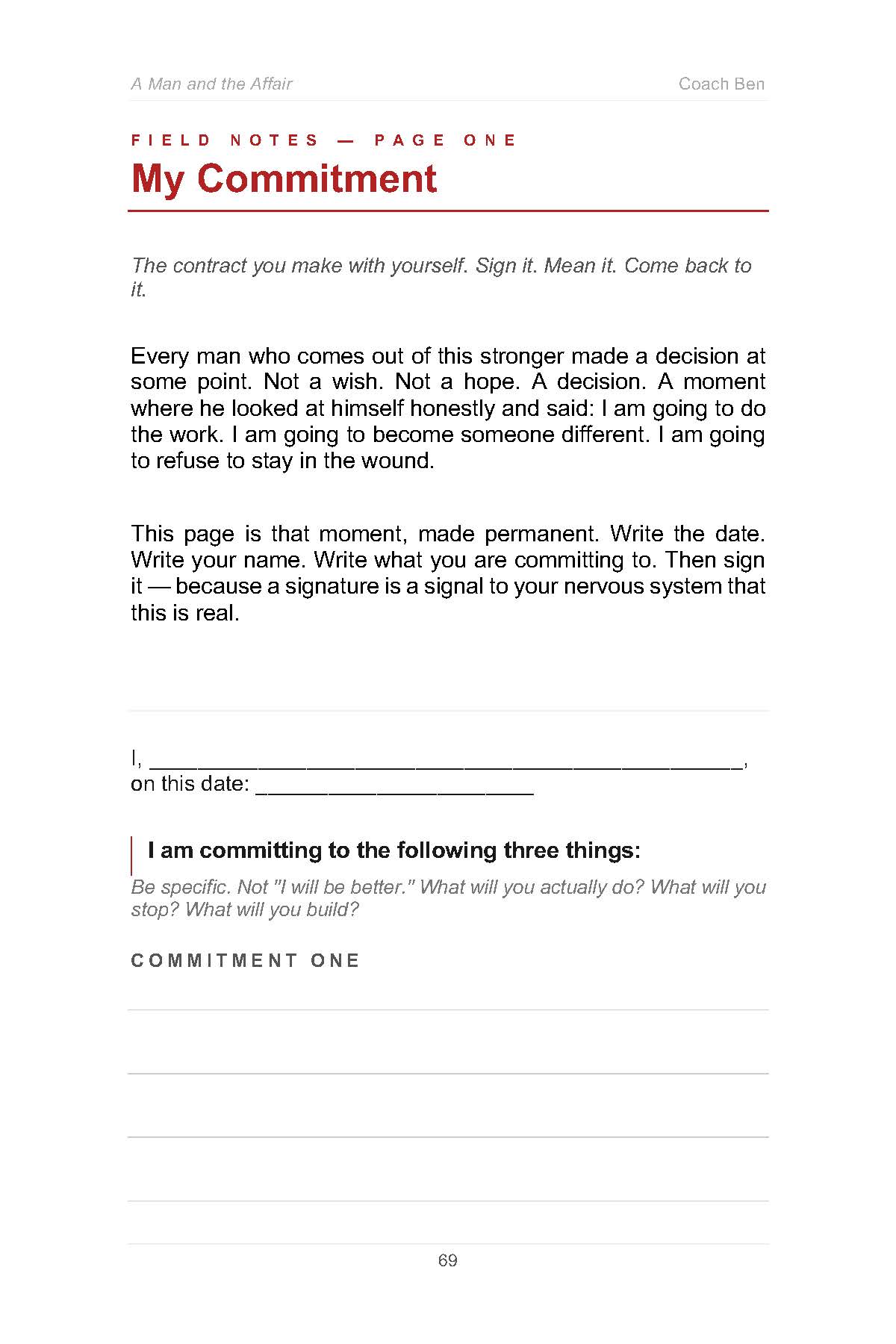 Your Field Notes workbook